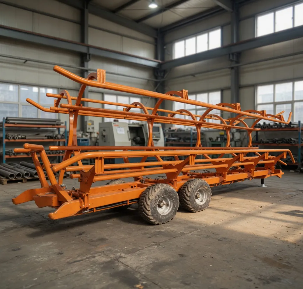 9JYY-4.5 hay baler conveyor positioned for maximum throughput