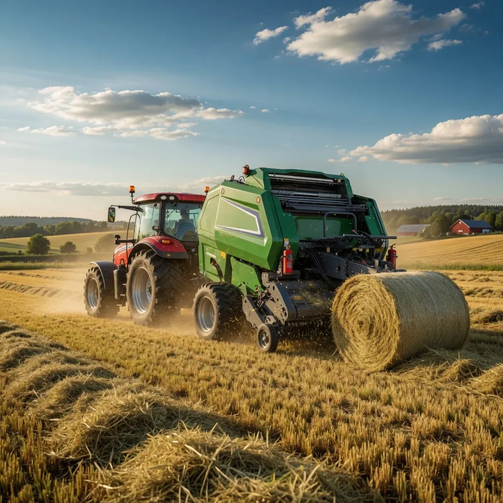 Round Bale Silage Storage - Cylindrical Geometry Sheds Water and Suits Outdoor Paddock Sites Round bale silage wrapped and stored outdoors on Australian farm